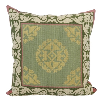 20-7174 Grønt ornament med bladranke Thorvald Bindesbøll 